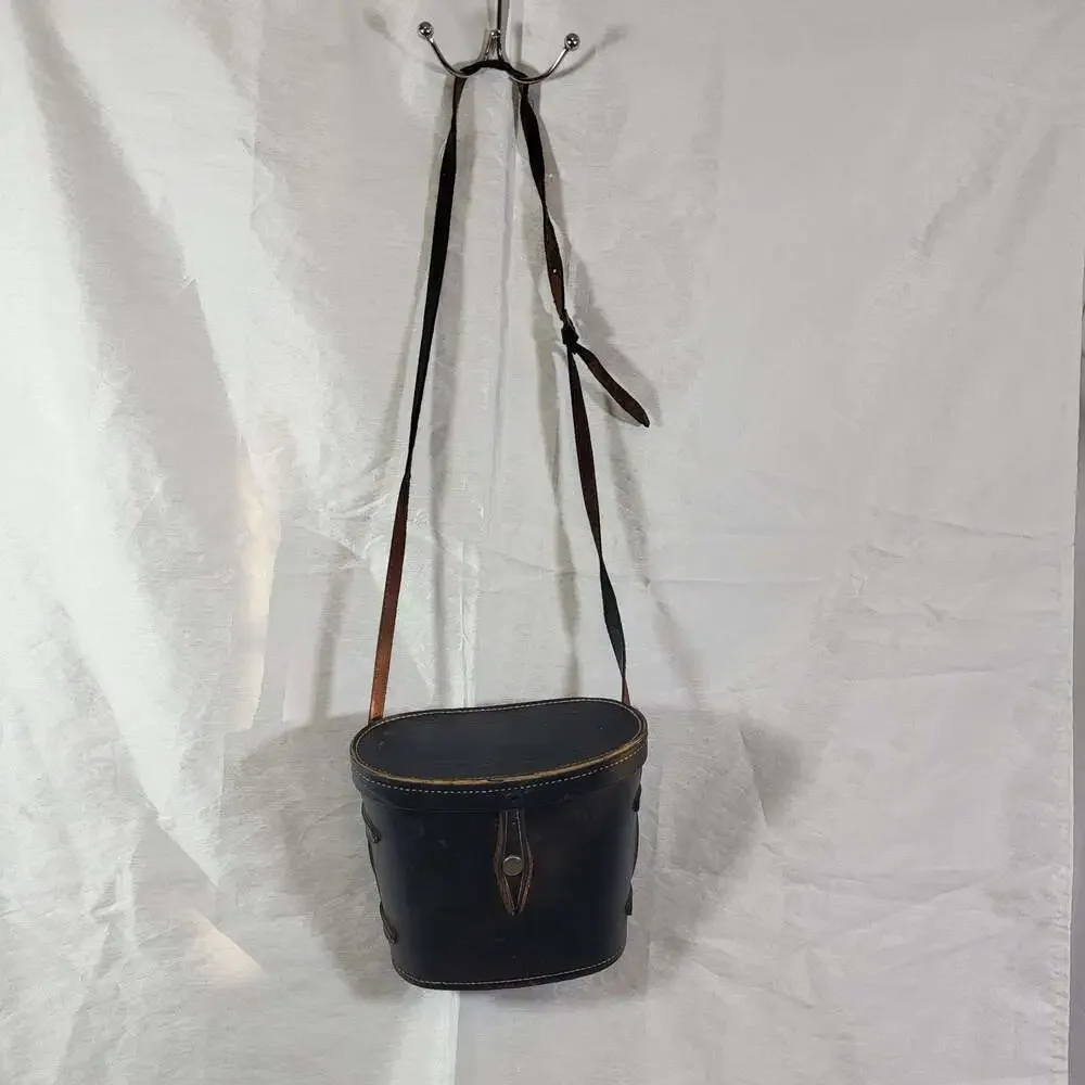 Vintage Crown 7x50 Binoculars Hard Leather Case